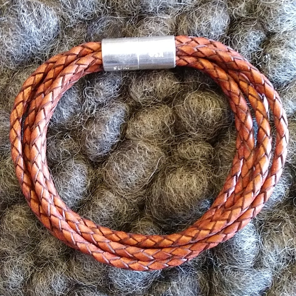 Leather Magnetic Bracelet